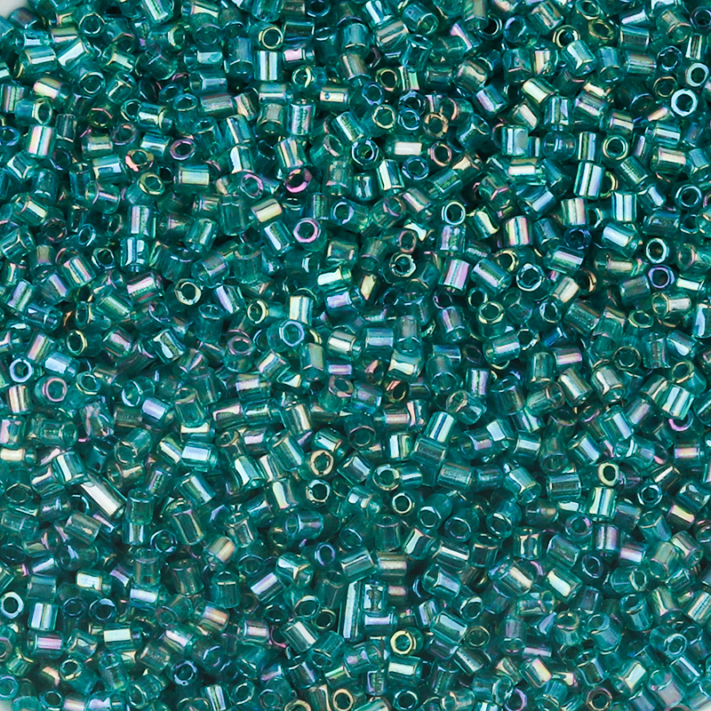1100 pièces 2mm AB couleur perles Tube forme verre perle perles de rocaille pour la fabrication de bijoux perles d'espacement en vrac bracelet à bricoler soi-même collier: green