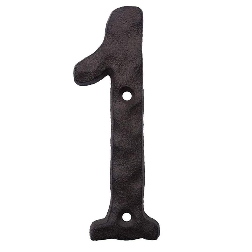 Wall Mounted 8cm Cast Iron Metal Door Number Sign House Number Digits for Hotel Apartment Home Street Garden Outdoor DIY Decor