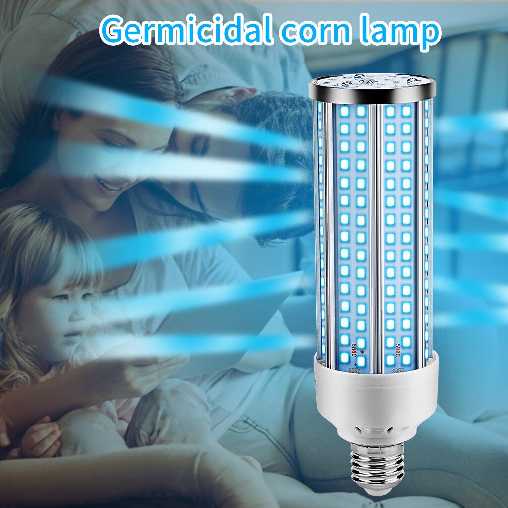 UVC Germicidal Lamp 230LED E27 60W LED Disinfection Light With Remote Control UVC Disinfection Sterilization Lamp 4.7