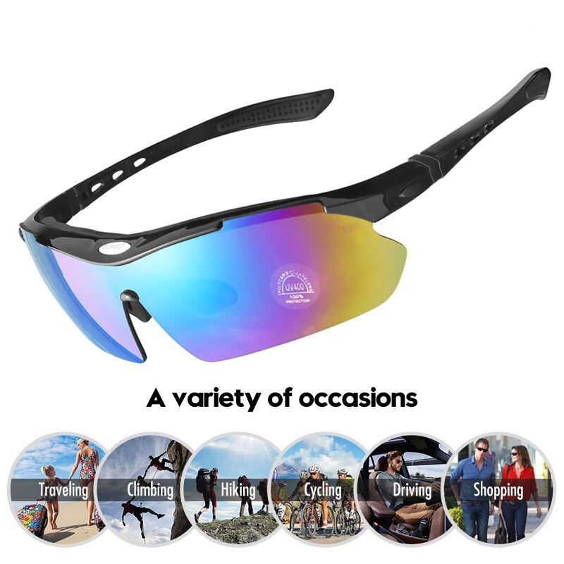 Gafas de ciclismo polarizadas COPOZZ gafas deportivas para hombres de carretera bicicleta de montaña MTB ciclismo gafas 5 lentes