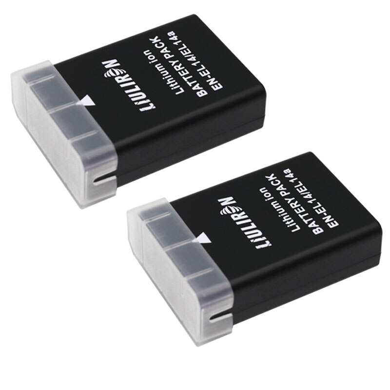 1900mAh ENEL 14 EL 14 ENEL 14 EN-EL14A EN-EL14 EN EL14 EL14A EN EL14 + Batterie Pack Für Nikon d5200 D3100 D3200 D5100 P7000 P7100: 2Batterie