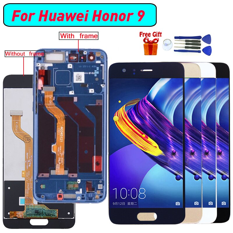 Für Huawei Honor 9 Display LCD Tuoch Bildschirm Montage Für Huawei Ehre 9 STF-L09 STF-AL00 STF-AL10 STF-TL10 display modul bildschirm