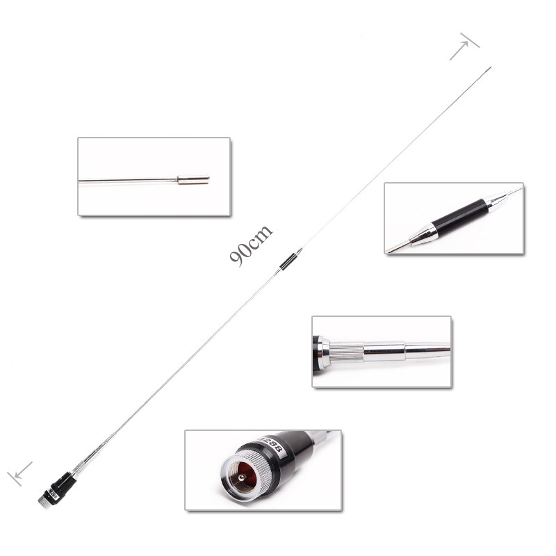 NAGOYA M288 double bande VHF/UHF 144/430MHz 3.5/6.0dBi haut Gain Radio de voiture Amateur Mobile/Station antenne mise à niveau M285 antenne