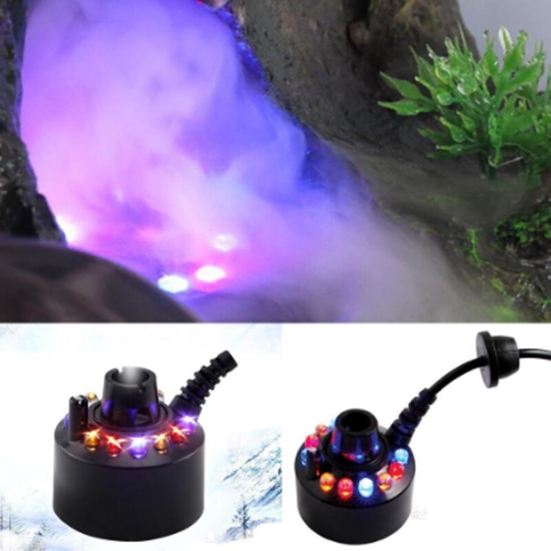 12 Led Industrial incubadora humidificador estanque atomizador aire Udifiermih DC 24V Fabricante de la niebla nebulizador fuente de agua