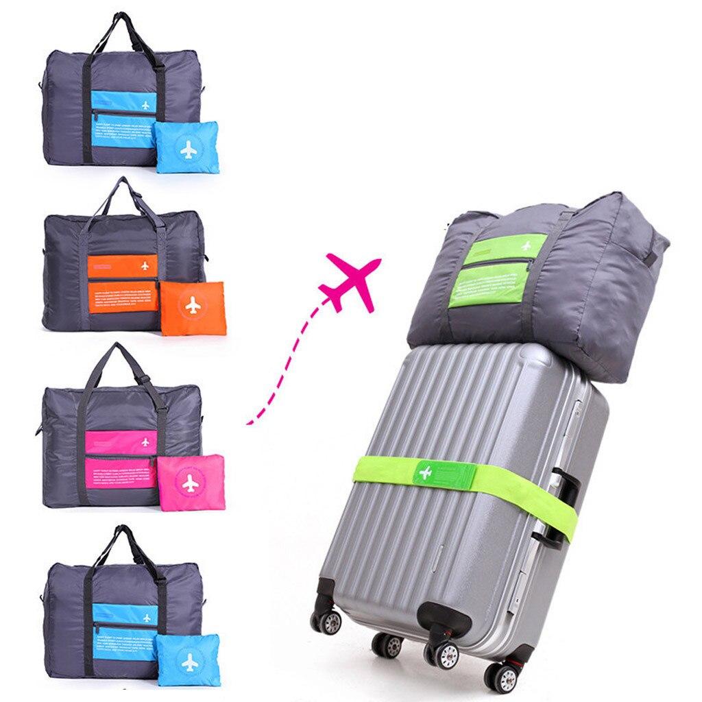 32L Grote Capaciteit Reizen Handbagage Tas Big Size Vouwen Carry-On Plunjezak Opvouwbare Nylon Reistas mode Plunjezak