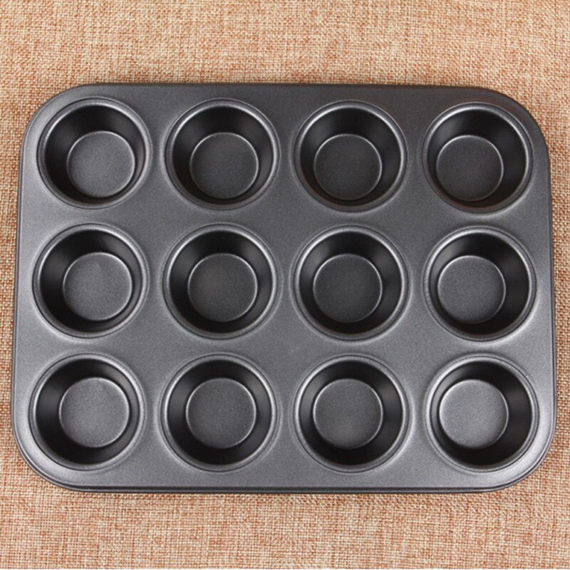 ikke-pinne rund 12 kopper muffins kake form egg terte bakebrett bakeverktøy
