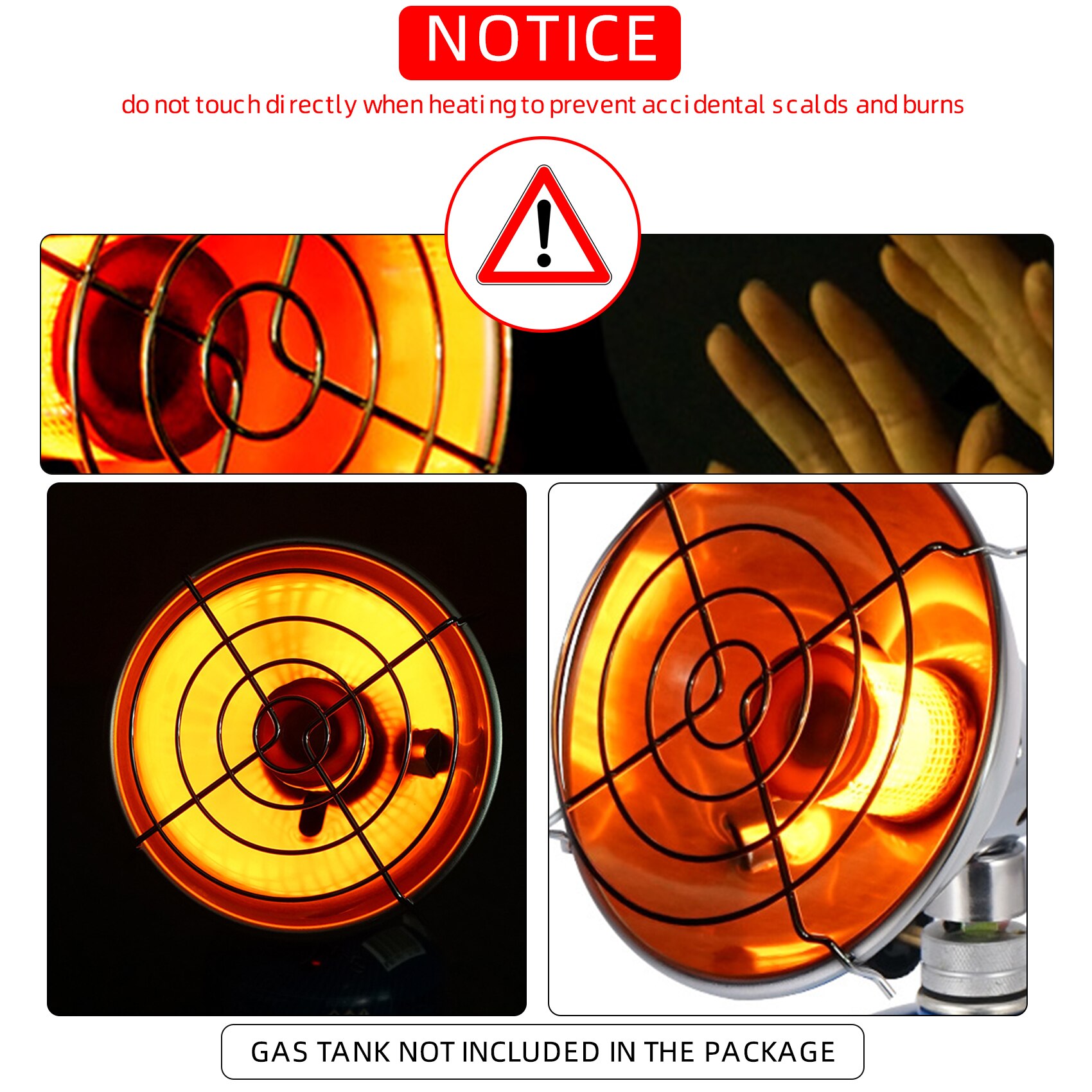 Gas Heater Stove Gas Heating Warmer Stove Durable Portable Outdoor Camping Fishing Heating Stove for Outdoor Winter Warmth Tent