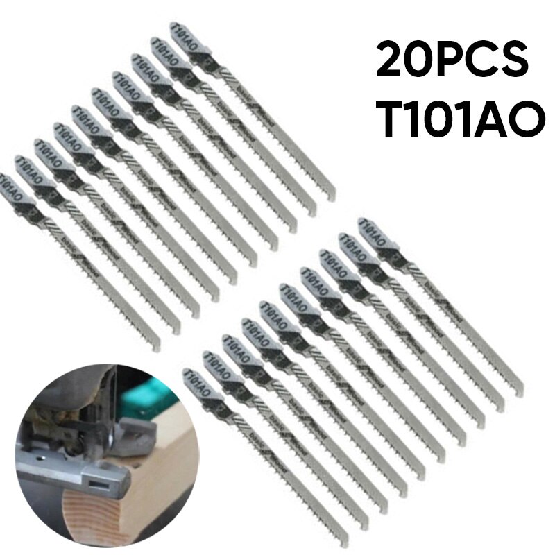 20x 3 HCS T-Shank Jigsaw Blades For Tool Metal Cutter Jig Saw Blade T101AO