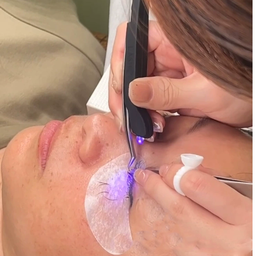 Ultraviolet (uv) pincet voor wimperverlenging, uithardingslamp met drukknop, oplaadbaar