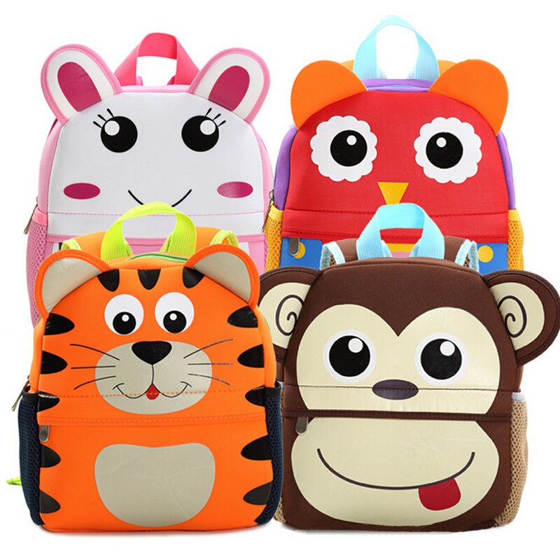 Søde barn toddler schoo tasker rygsæk børnehave børn piger drenge skoletaske 3d tegneserie dyretaske skoletasker