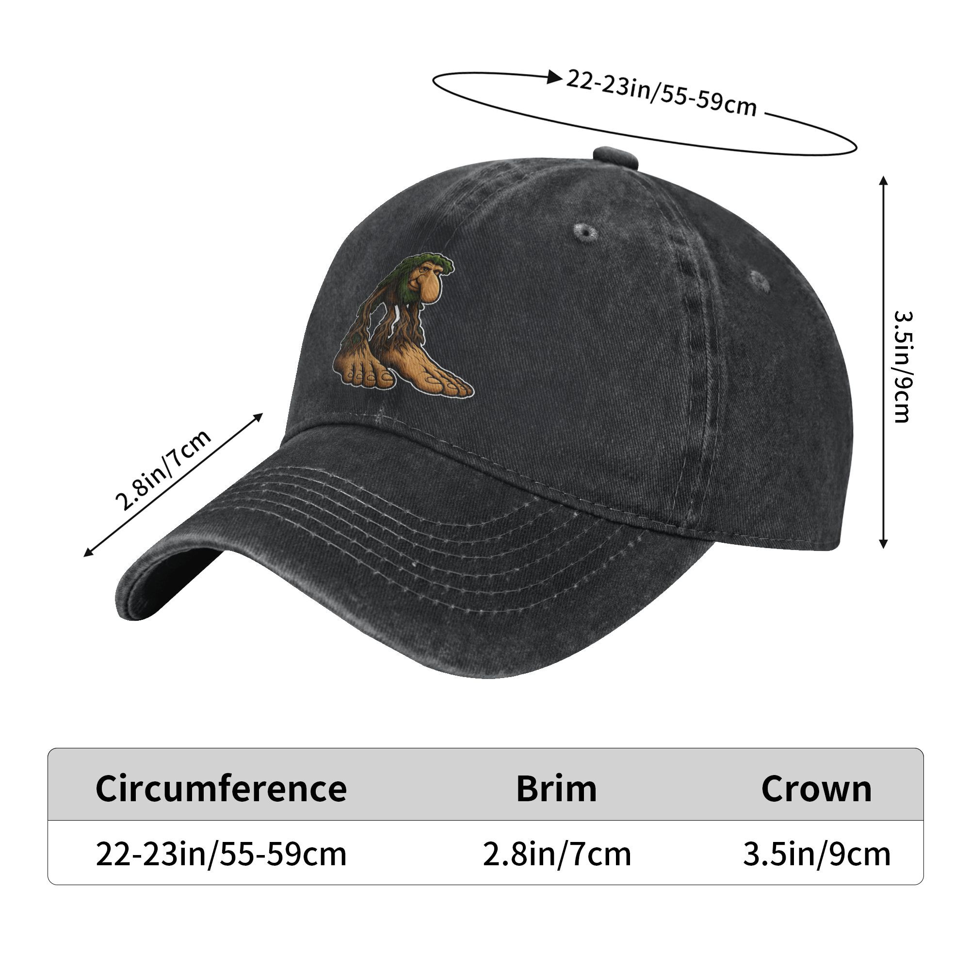 Brr Brr Patapim italien Brainrot Meme hommes femmes casquettes de Baseball en coton en détresse chapeaux casquette entraînements ajustement réglable Snapback chapeau