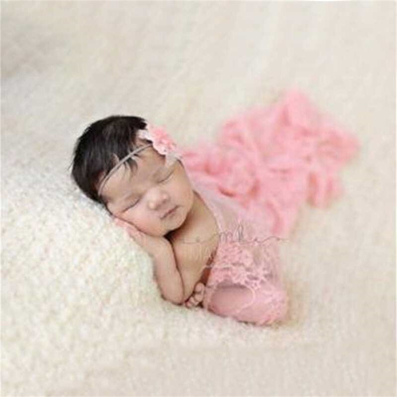 Chapeau en dentelle extensible pour -né | Couverture enveloppantes, accessoires pour photos de bébés, vêtements pour photos de bébés