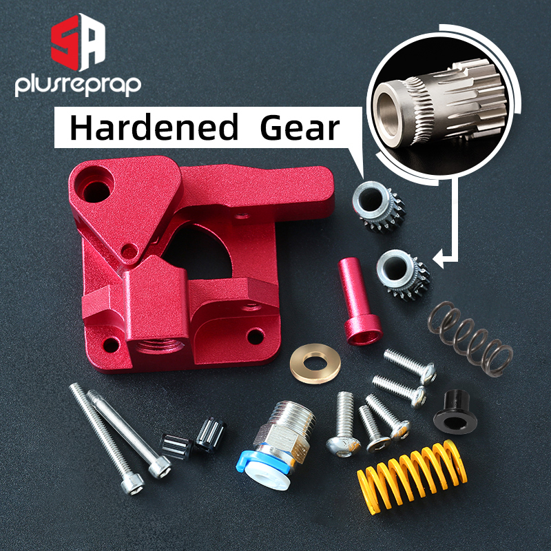 CR10 PRO Upgraded Dual Gear Extruder Double Pulleys Direct Aluminum Extruder for Ender 3/5 CR10S PRO 3D Printer Parts: A-Right HardenedGear