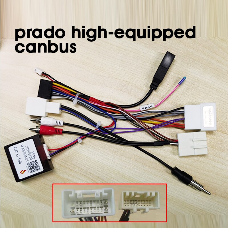 Amplificador de radio para coche Canbus, adecuado para varios cables de Toyota, Honda, Volkswagen, Kia, Nissan, Hyundai, etc.: Prado canbus