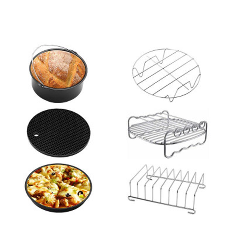 Kitchen Set Fryer Accessories 8Pcs/Set Air Fryer Accessories Set Cooking Tool Baking Kitchen Tools Utensil Shippin