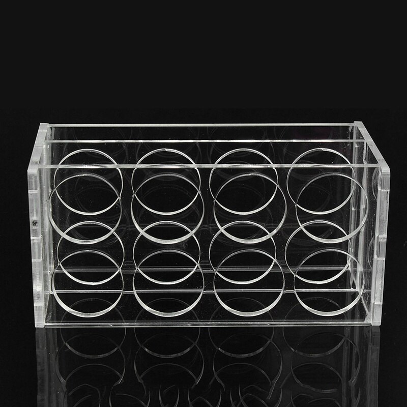 2pcs Plastic Laboratory Test Tube Rack 8 Holes Testing Tubes Holder Storage Stand Shelf Lab School Supplies 145*70*70mm