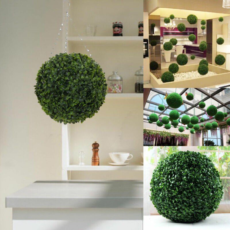 20/25cm Green Plant Ball Boxwood Wedding Event Home Outdoor DecorationFashion Artificial Plant Ball Tree