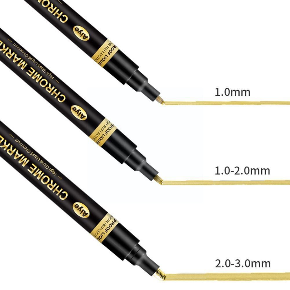 DIY Spiegel Marker Farbe Stift Flüssige Chrom beenden metallisch Kunsthandwerk Stift Zubehör Spiegel Reflektierende Stift Kunst Liefert Für Q6W0