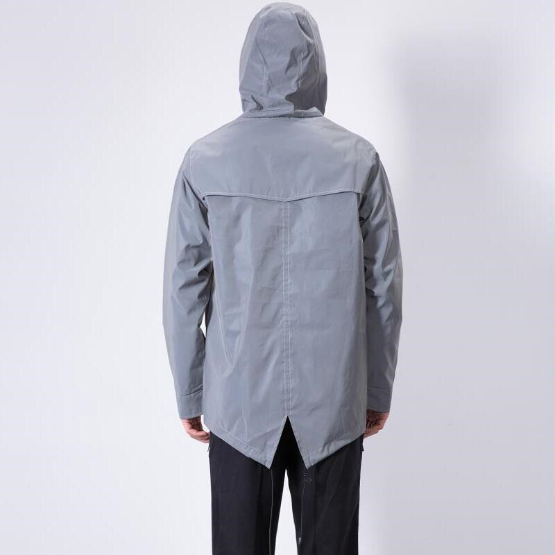 Nuovo 3M Pieno Riflettente Giacca Uomini/Donne Harajuku Giacca A Vento Giubbotti con Cappuccio anca-salto Streetwear Notte Cappotti Lucidi 3M Giacca