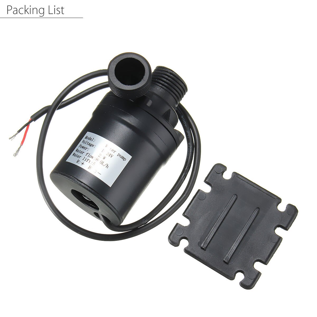 Water Circulatiepomp Voor Water Borstelloze Motor Dc 24V 800L/H 5M Borstelloze Motor Water Circulatie Water pomp