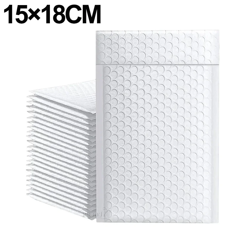10-50 Stuks Multi-Size Witte Bubble Enveloppen Zak Dikker Waterdicht Schuim Bubble Envelop Zakken Zelfzegel Verpakking Zakken: M / Donker Kaki