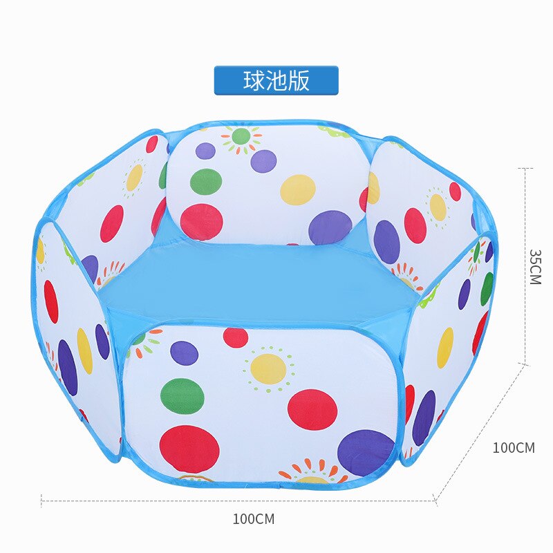 Nuovi Capretti Del Bambino Palla Pit Box Tenda Pieghevole Palle Piscina Recinzione a Sei Facce Circondato Gioco di Casa per Interni Esterni stampa 2020: 1 m