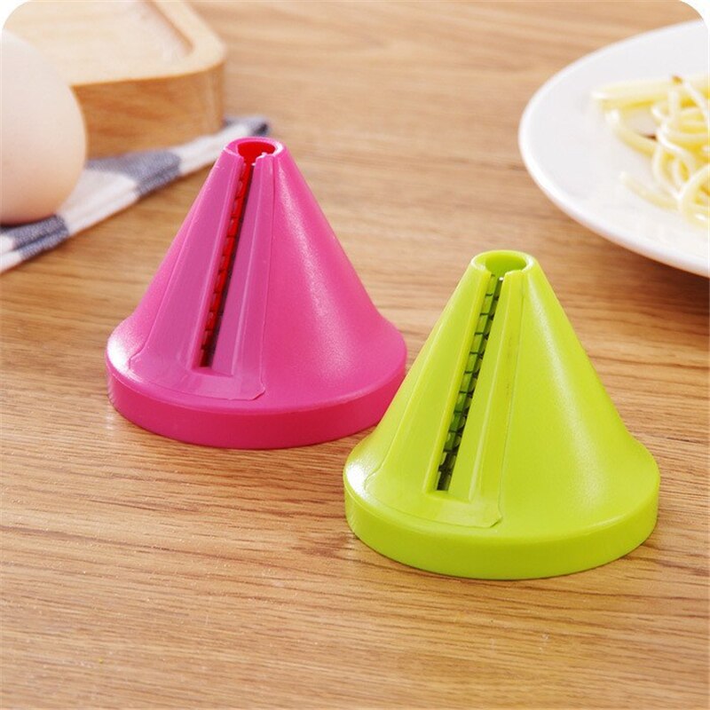 1pc kjøkken gadget trakt grønnsak gulrot reddik kutter strimle slicer spiral enhet kjøkken tilbehør kjøkken varer kjøkken. q