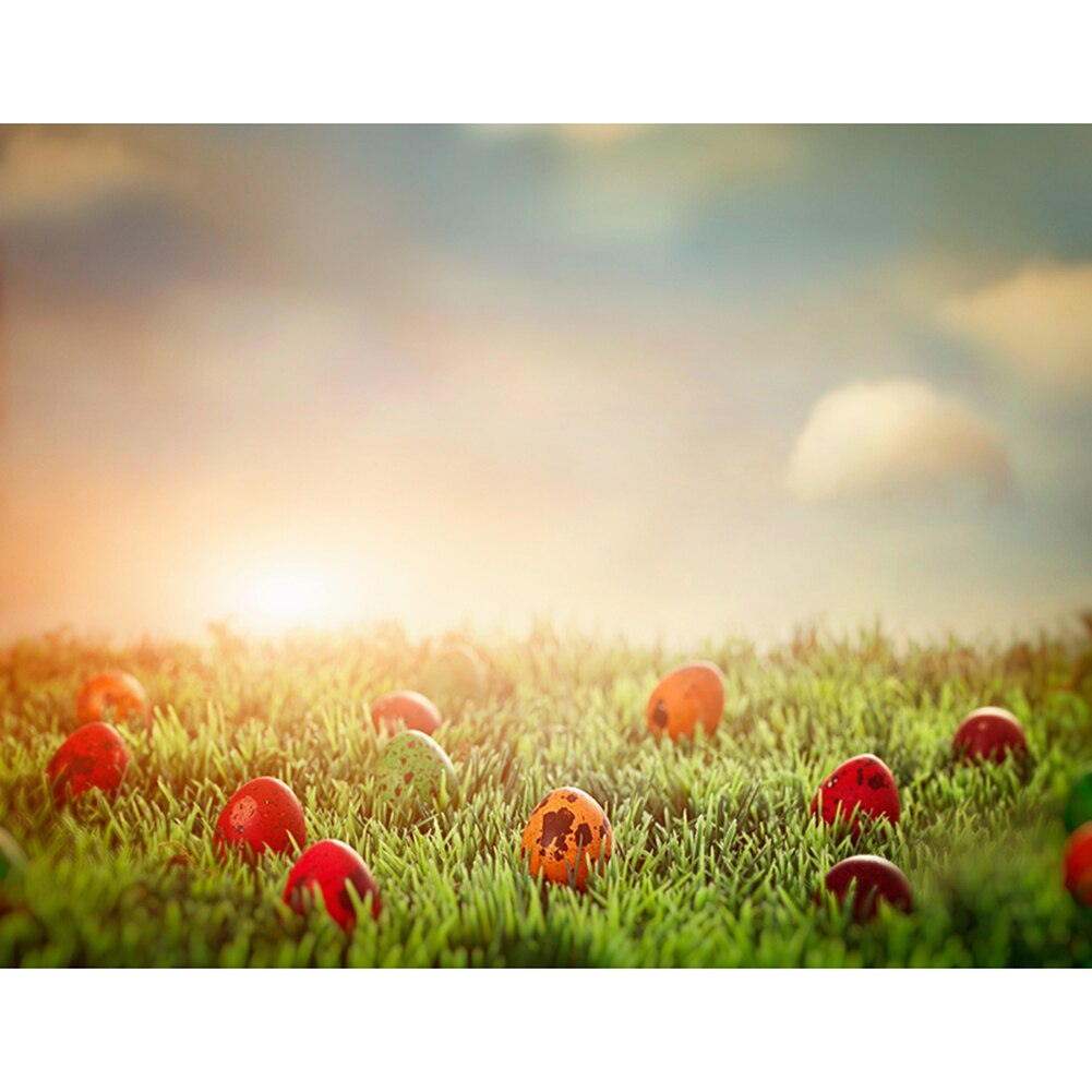 Happy Easter Backdrops Baby Shower Birthday Party Photography Background 0.9x1.5m: D