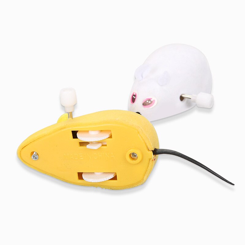 4 styles chat auto-excité jouet horloge souris fonctionne automatiquement flocage horloge souris mécanique mouvement Rat accessoires pour animaux de compagnie