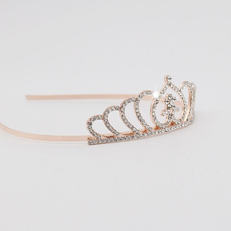 Bridal Wedding Crystal Tiara Headband Party Princess Prom Crown Kids Girl Hairband Hair Accessiories SMR88