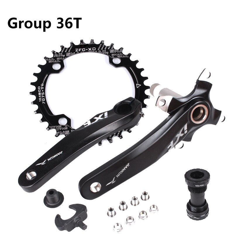 Mtb Mountainbike Fiets Holle Geïntegreerde Crank Ixf Gemodificeerde Enkele Schijf 104BCD 32 34 36 38 40 42T Crankstel trapas: groupset 36T