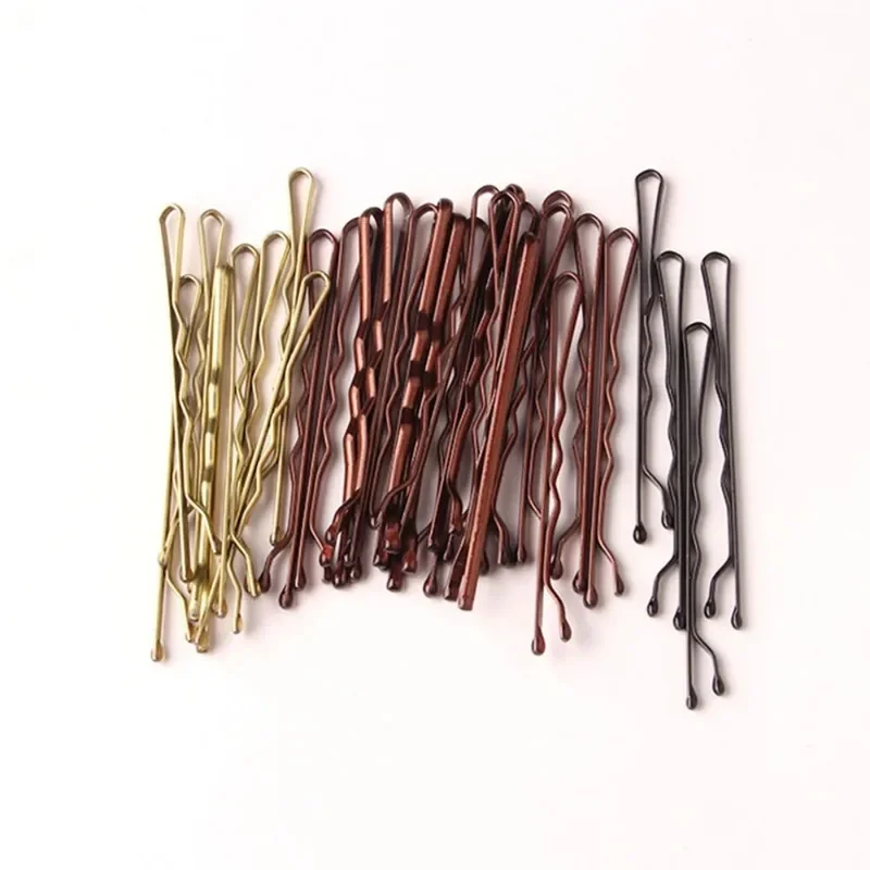 50 Stuks Haar Zwaaide U-Vormige Bobby Pin Barrette Salon Grip Clip Haarspelden Black Metal Haaraccessoires Voor Bun