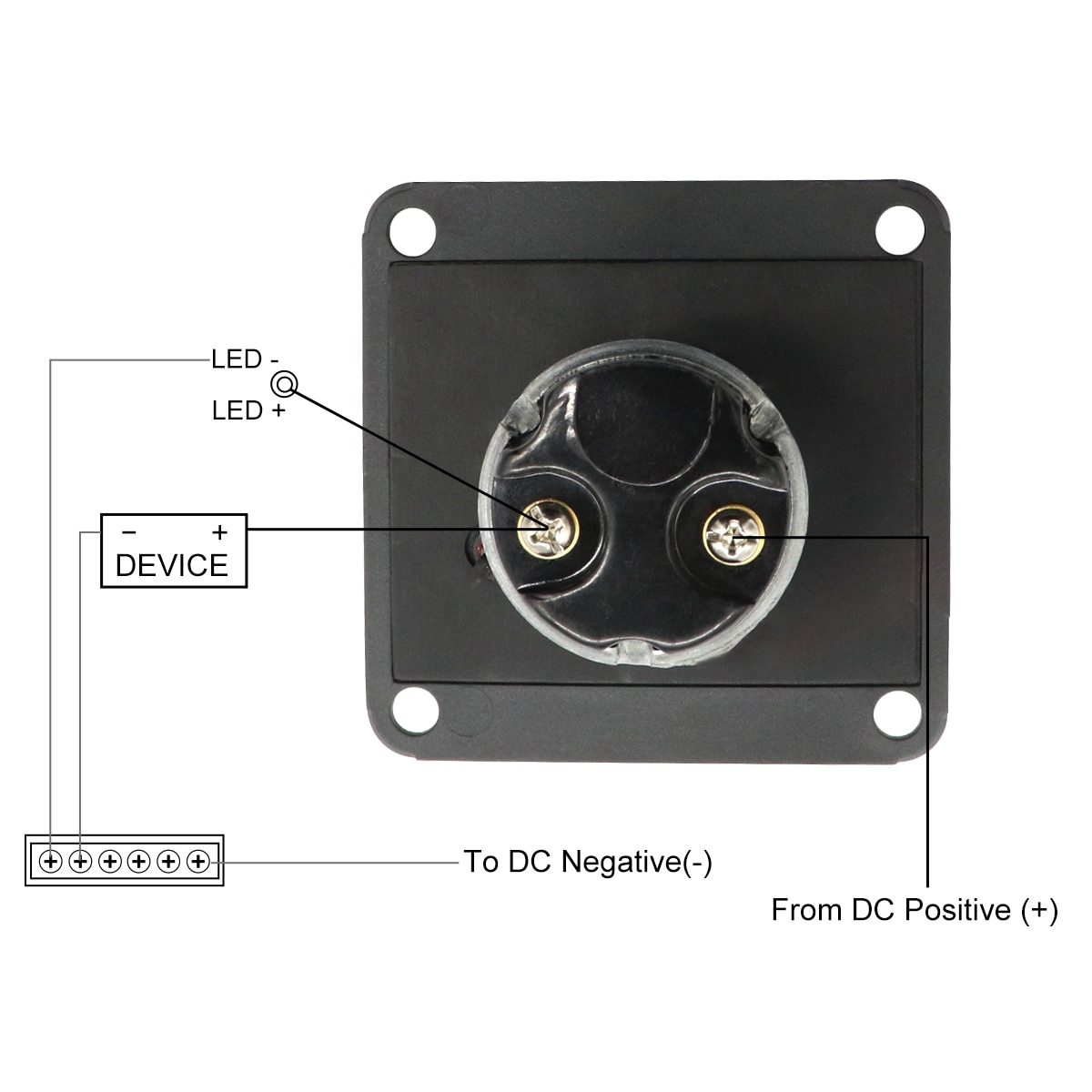 Llave de arranque Universal para coche, barco, motocicleta, Panel de interruptor de encendido, 2 posiciones con 2 llaves, 12V