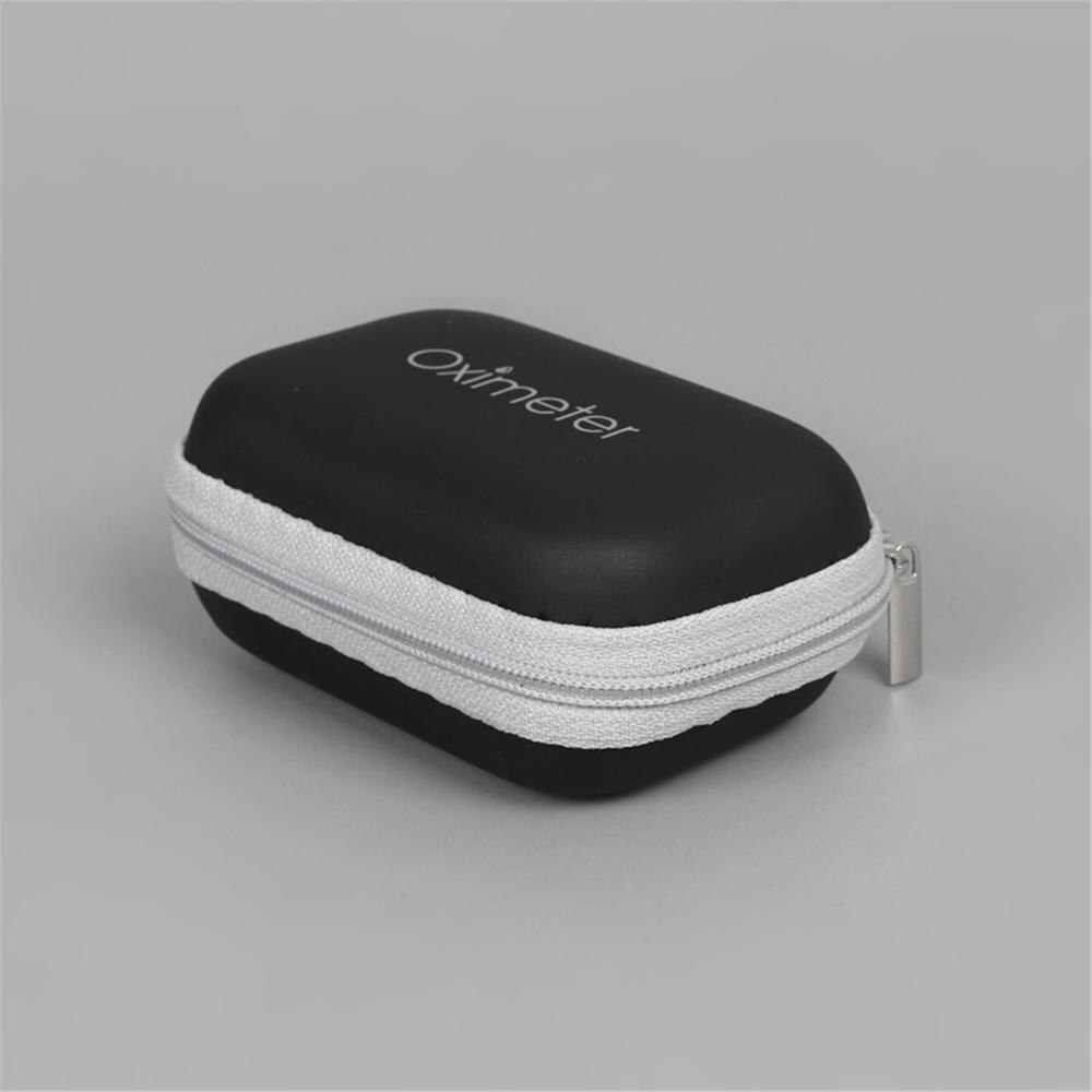 Oxímetro neutro con caja de pulso, oxímetro portátil resistente al agua y a la protección, oxímetro con caja para guardar la yema del dedo