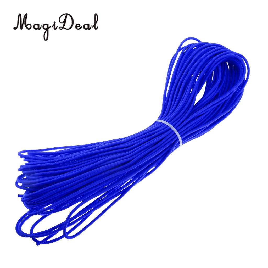 MagiDeal 3mm Elastic Bungee Cord Marine Grade Shock Rope Stretch Band Tie Down Kayak Boat Tent Poles Tarpaulin - Various Length: 20m Blue