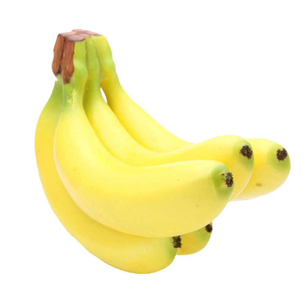 5Pcs Simulatie Banaan Fotografie Props Kunstmatige Fruit Banaan Diy Banaan Fruit Winkel Ornament