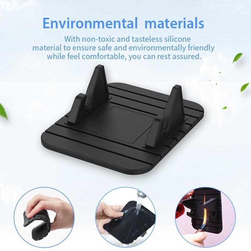 Auto Mount Telefoon Stand Beugel Dashboard Antislip Pad Telefoon Auto Siliconen Voor Iphone Xiaomi Mobiele Houder Mat houder Huaw J7B1