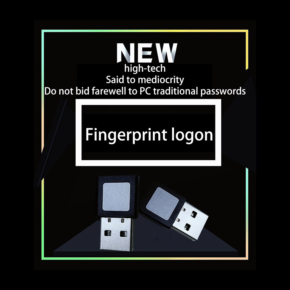 for Windows 10 Security Key Reader Laptop Office PC Sensor Mini Fingerprint Scanner USB Fingerprint Reader Interface Computer