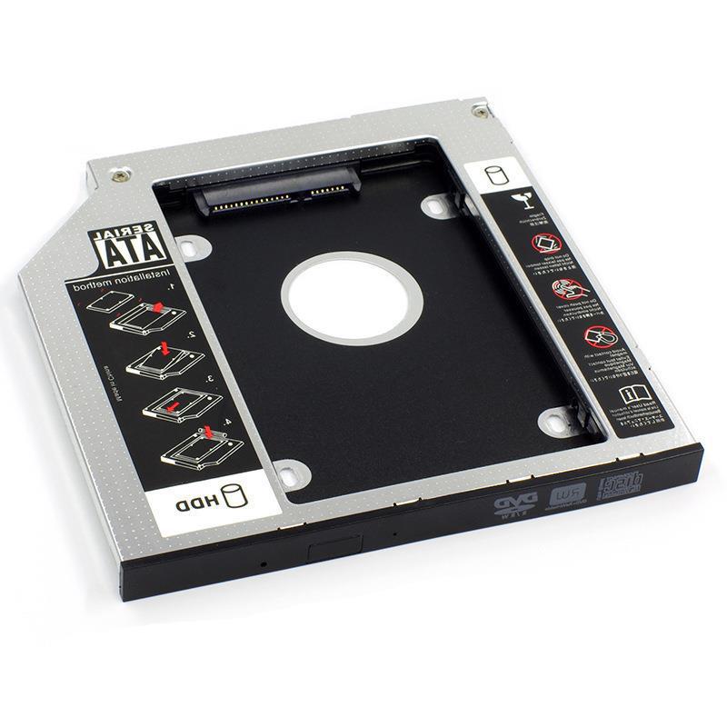 Boîtier de disque dur Hdd Caddy SSD SATA 3.0, optibay, adaptateur 2.5 pouces, boîtier de caddie 9.5/12.7mm pour ordinateur portable, baie optique CD DVD