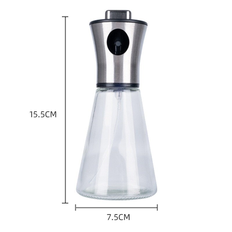 Olive Oil Vinegar Sprayer Oil Spray Bottle Pump Stainless Steel Oil Dispenser Seasoning Kettle BBQ Kitchen Tool For Cooking BBQ: Powerful 200ml