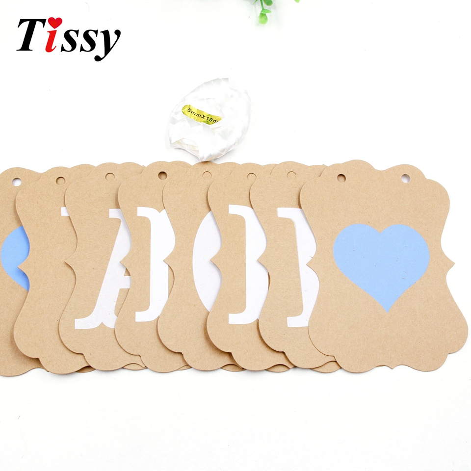 1 sæt i am one banner baby shower 1st fødselsdag gør-det-selv papir kraft baby dreng pige min første et års fødselsdagsfest dekoration forsyninger