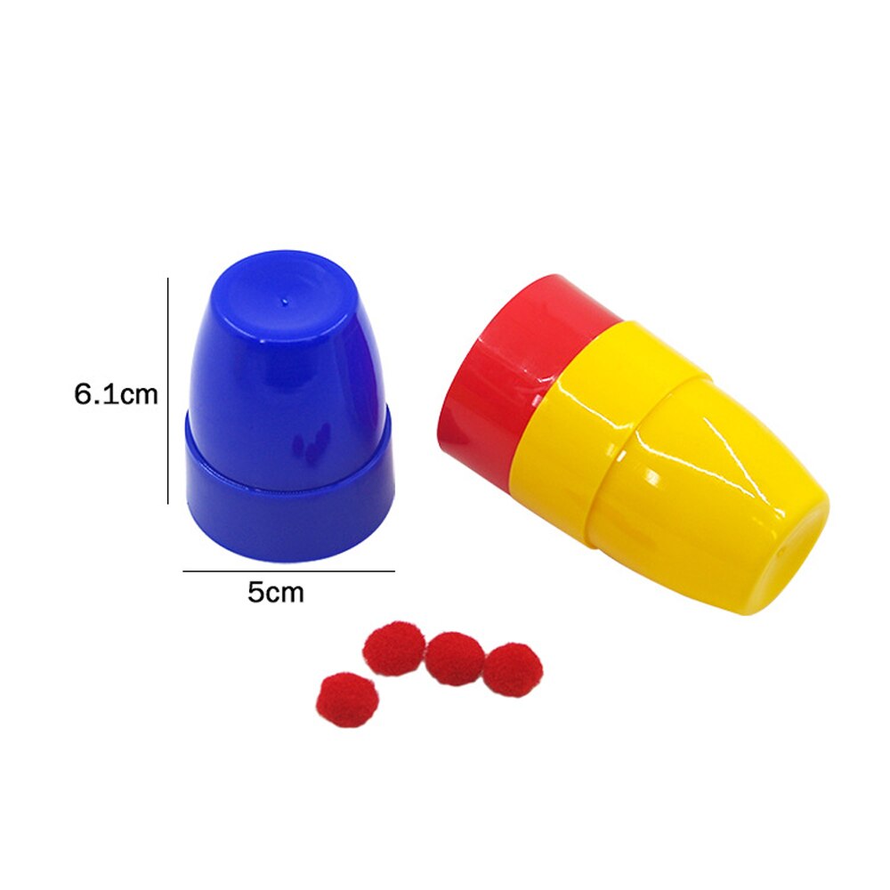 1 Set Kids Plastic Magic Cup Bal Stage Goocheltrucs Props Speelgoed Voor Kinderen Intelligentie Oefening Funny Games Speelgoed