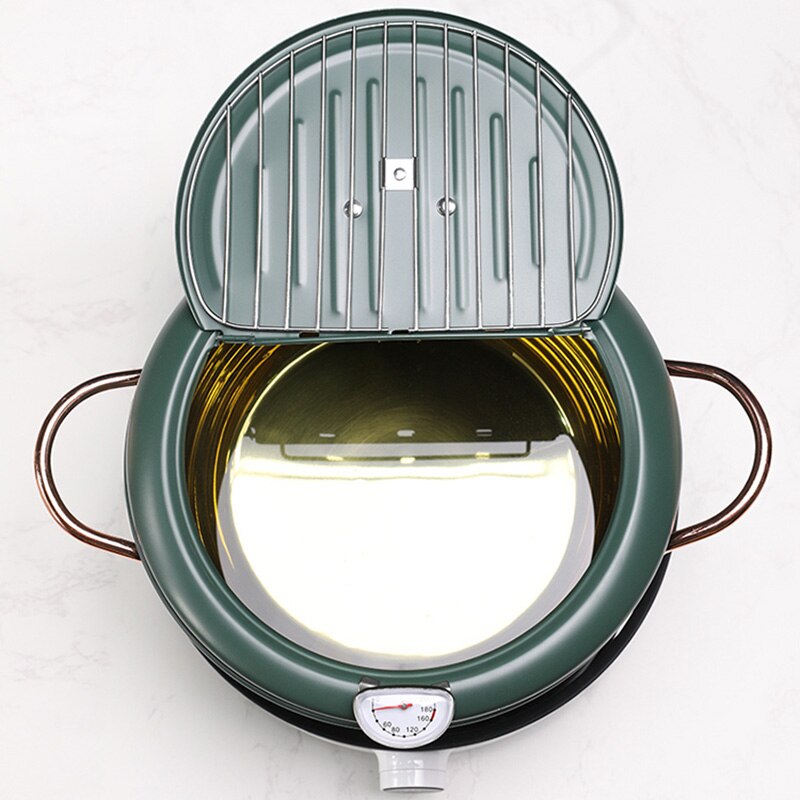 Stainless Steel Deep Fryer Cooker Gas Stove Universal Small Household Temperature-Controlled Fuel-Efficient Small Deep Fryer