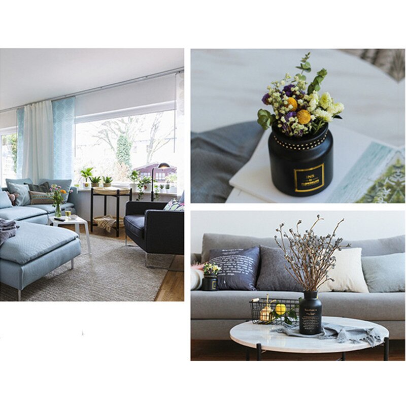 nordisch Schwarz/Weiß Glas Vasen Hydrokultur Pflanze Blume Wohnkultur für Blume Strauß mit Vase Hochzeit Tisch Dekoration