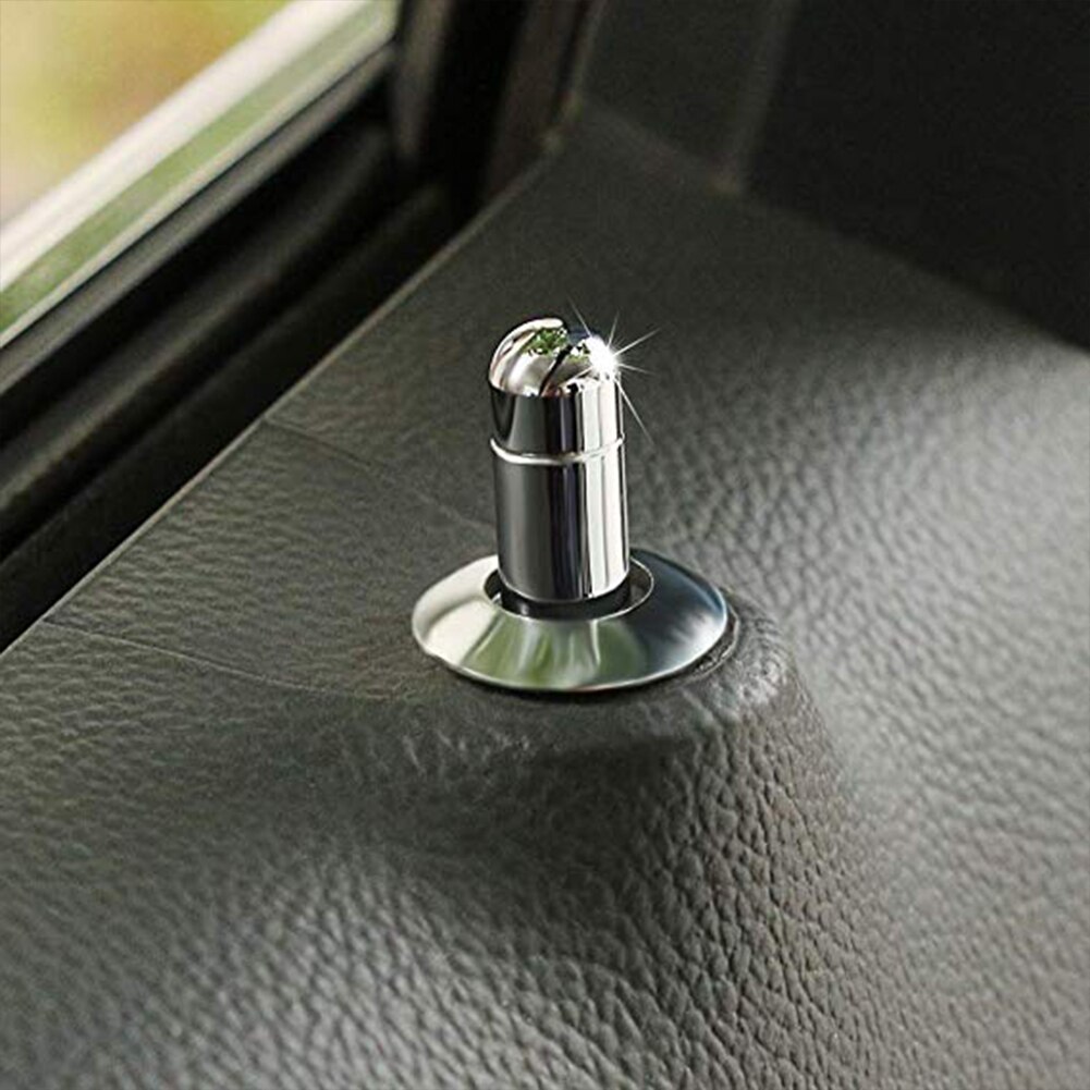 Accesorios Puerta de reemplazo Pin de bloqueo con tapa portátil Auto duradero cromado embellecedor coche parte decoración ligera para Chevrolet