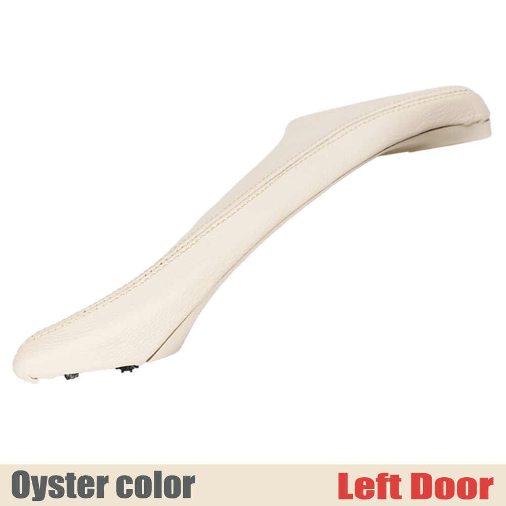 Dla BMW serii 5 F10 F11 F18 2010-2017 samochodów lewego prawego wewnętrzna klamka wewnętrzna strona drzwi podłokietnik płyta osłona wykończeniowa robić naciągania: Oyster-lewo-LHD