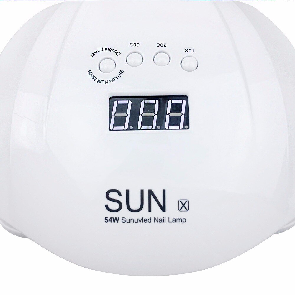 SUN X-secador de uñas de 54W, lámpara UV LED de Gel para secado de manicura, esmalte de uñas, lámpara de hielo para máquina de manicura