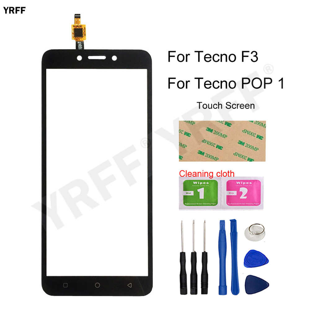 Nouveaux écrans mobiles pour Tecno F3, numériseur d&#39;écran tactile pour Tecno POP 1, panneau de capteur extérieur en verre avant, pièces de réparation