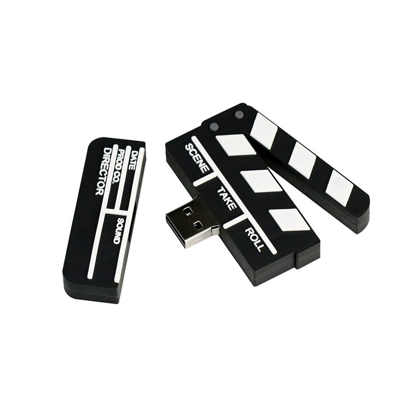 Film animowany klaps pamięć USB 8G 16G kamera USB2.0 Pendrive śliczne Film Pendrive 64GB Pen Drive Flash USB pamięci