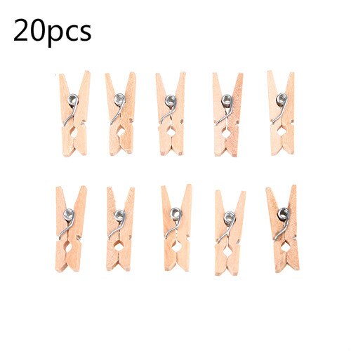 Grille Photo mur métal fil panneau maille panneau suspendus Art affichage décor fer support cadres photos cintre mur stockage organisateur: 20pcs wooden clip